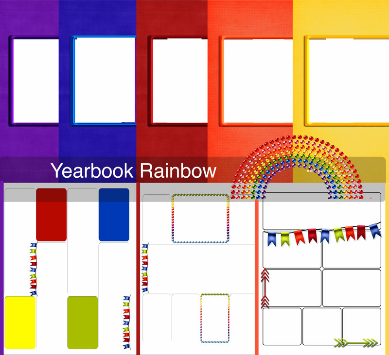 Yearbook Rainbow Template