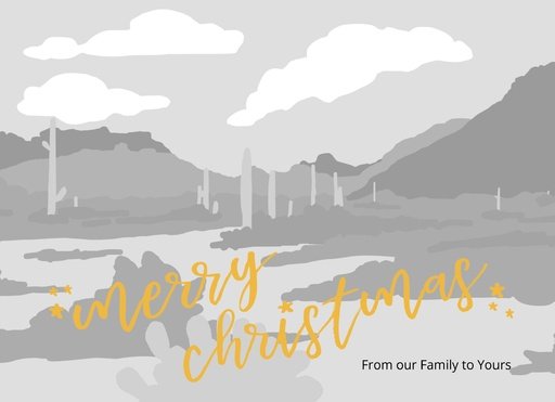 merry christmas stars gold landscape