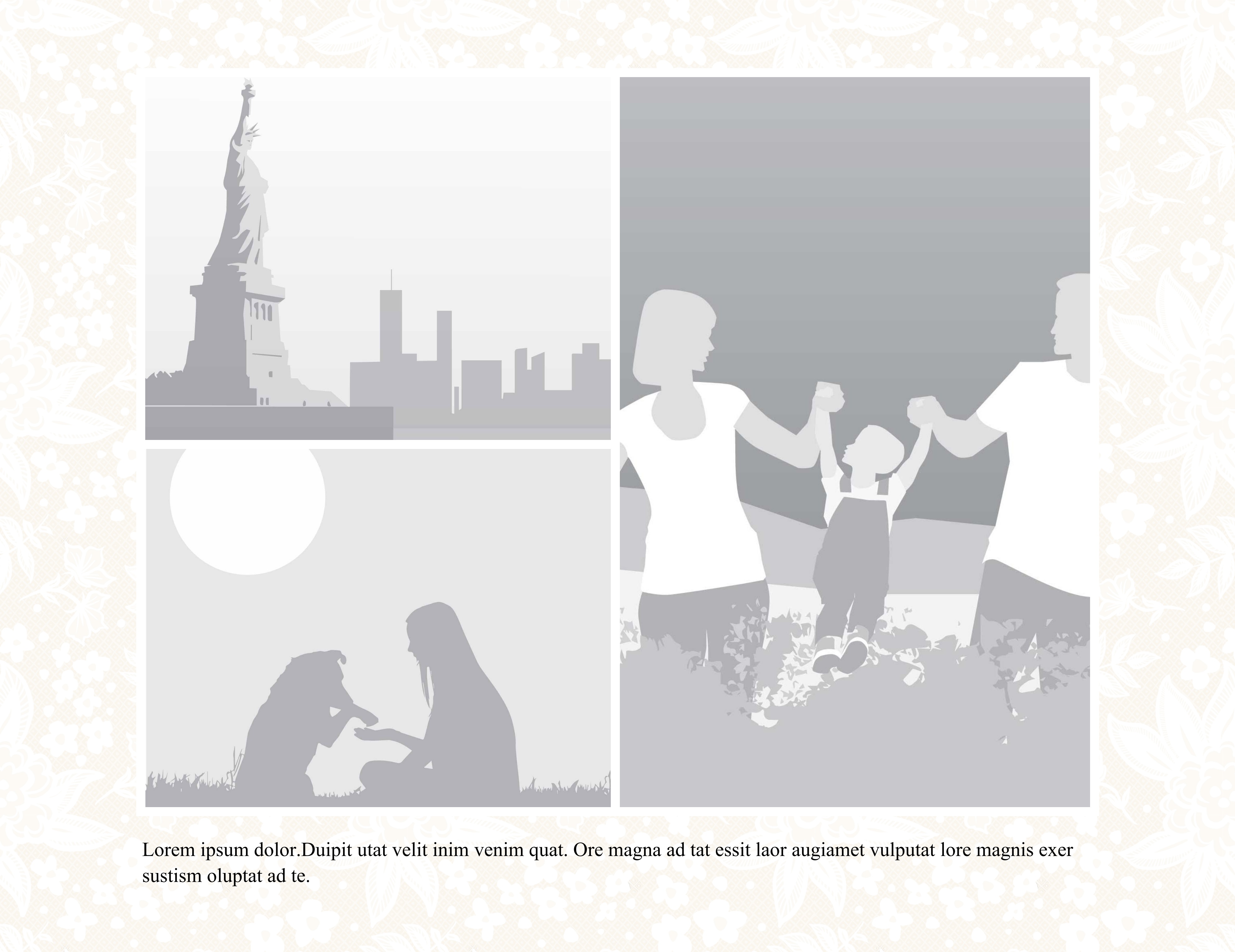 3 Images T+Caption