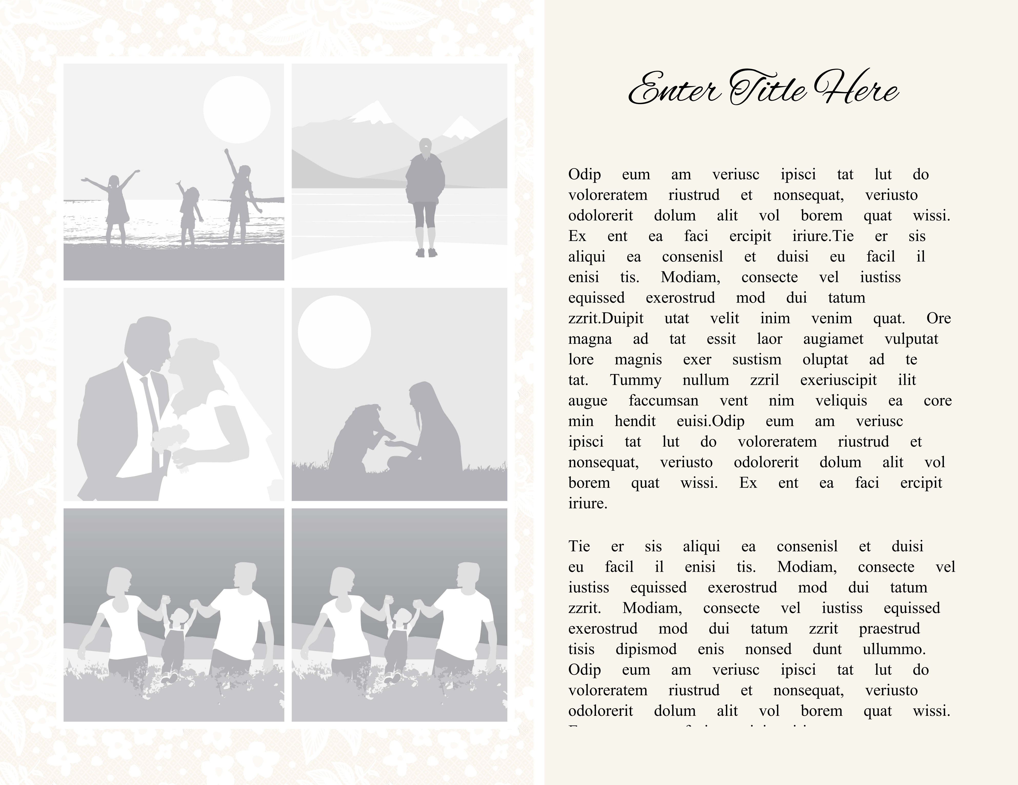 6 Images - Text Right