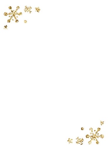 Gold Snowflakes