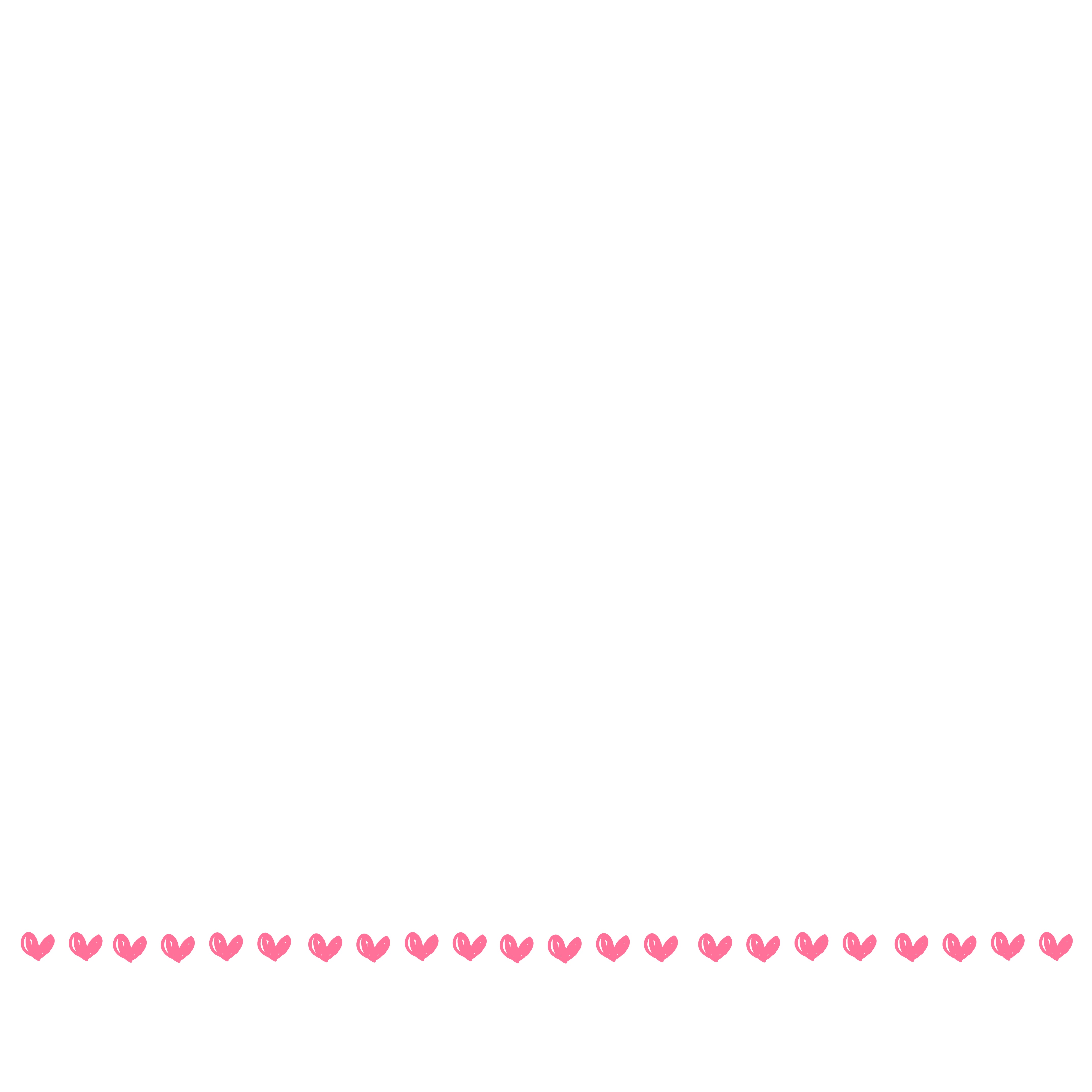Bottom Only - Hearts - Pink