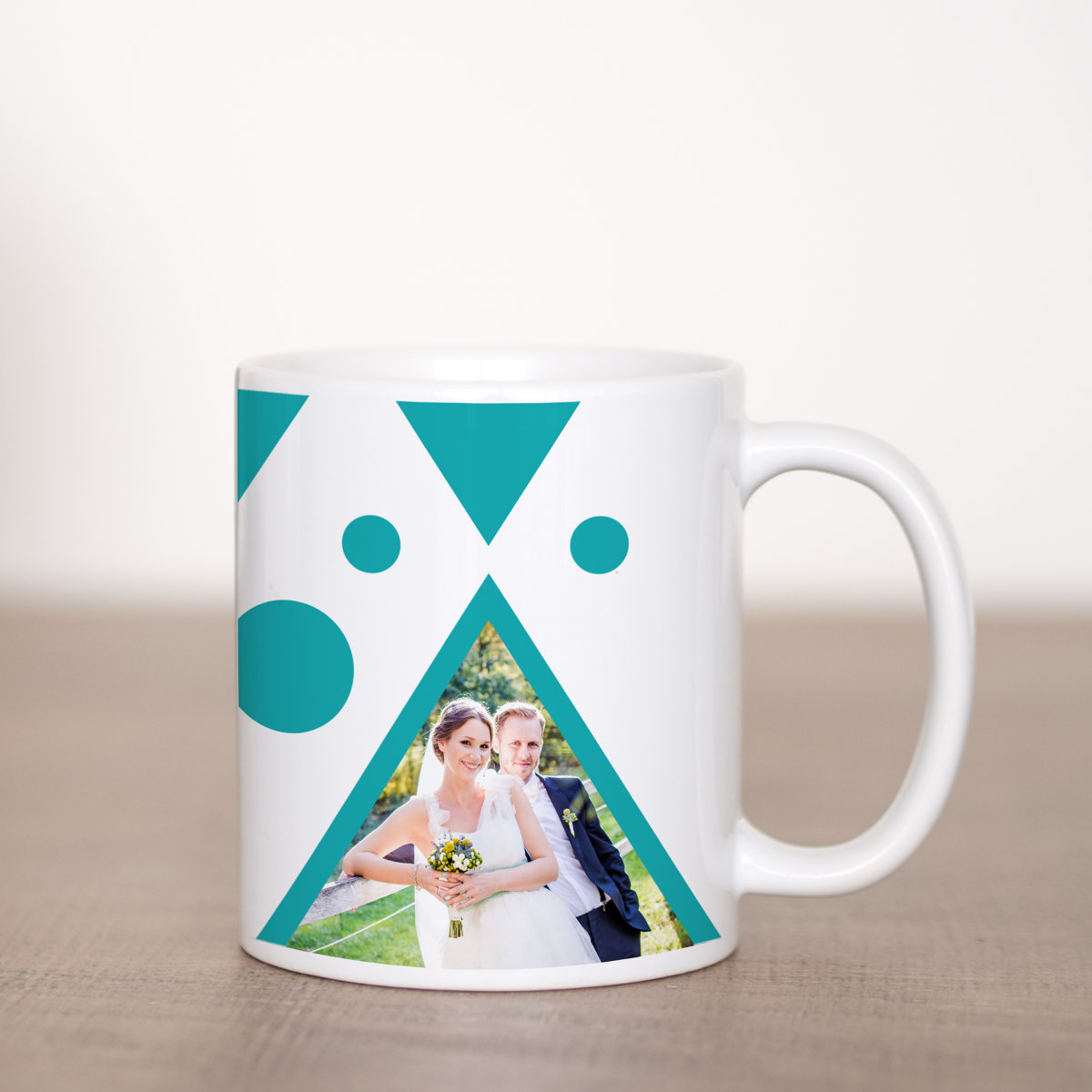 Teal Triangles Template