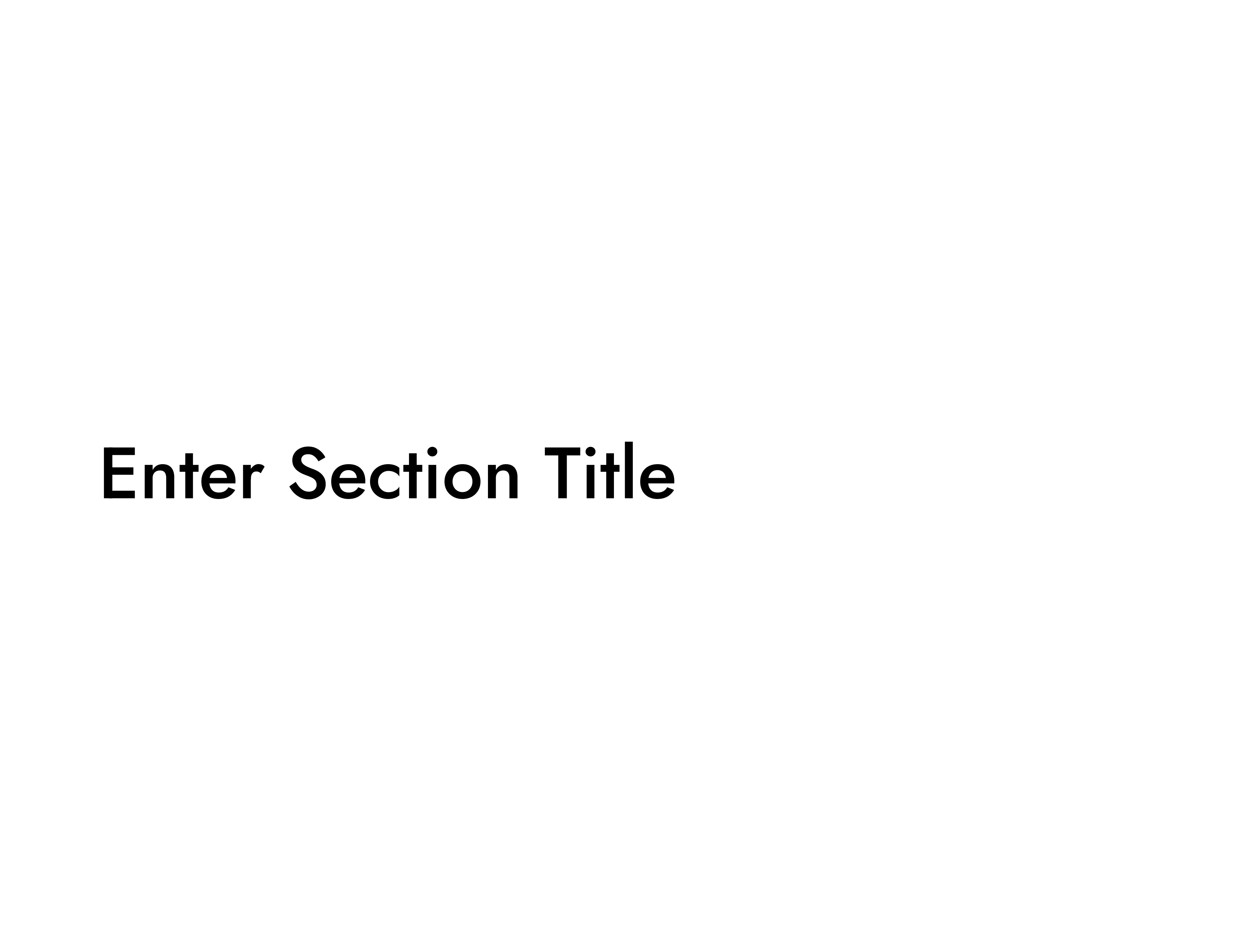 Section Title Page