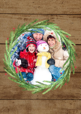 Wood Holiday Portrait